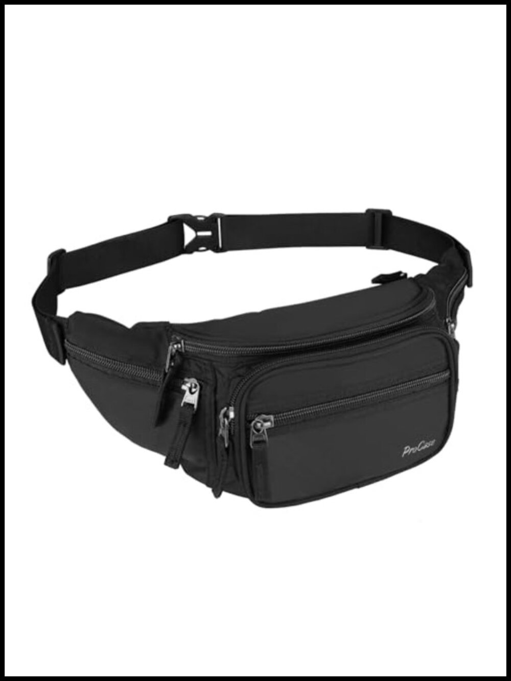 Nylon Waist Pack Fanny Pack Hip Bag for Travel Hiking Running Outdoor Sports